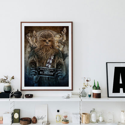 Wanted Chewbacca - Full Round Drill Diamond Painting 30*40CM
