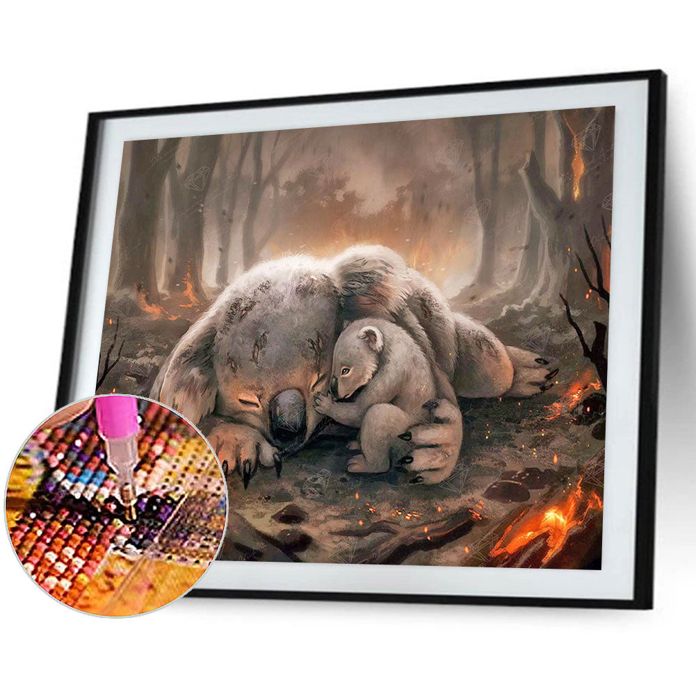 Koala - Full Round Drill Diamond Painting 40*30CM