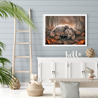 Koala - Full Round Drill Diamond Painting 40*30CM
