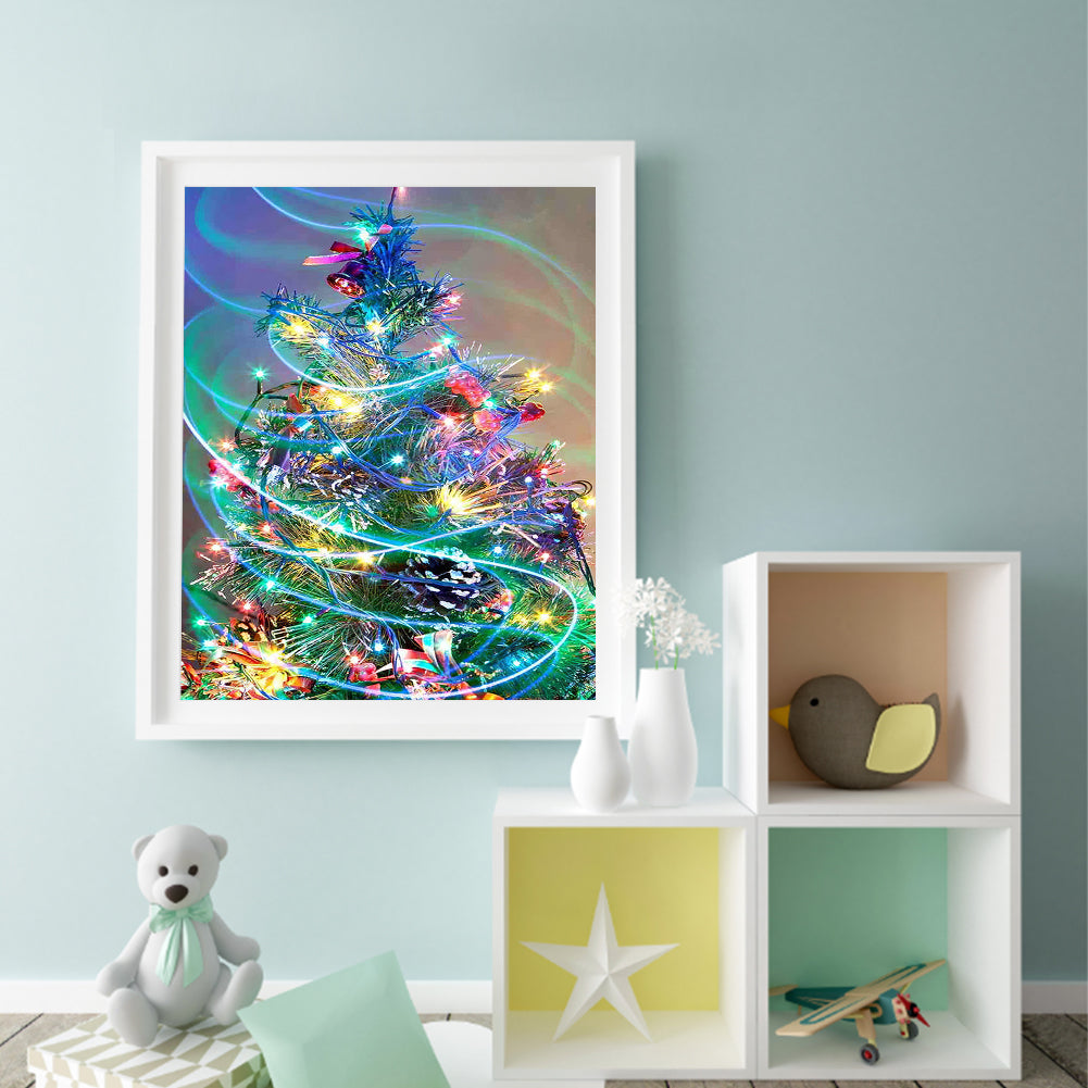 Christmas Tree - Full Round Drill Diamond Painting 40*50CM