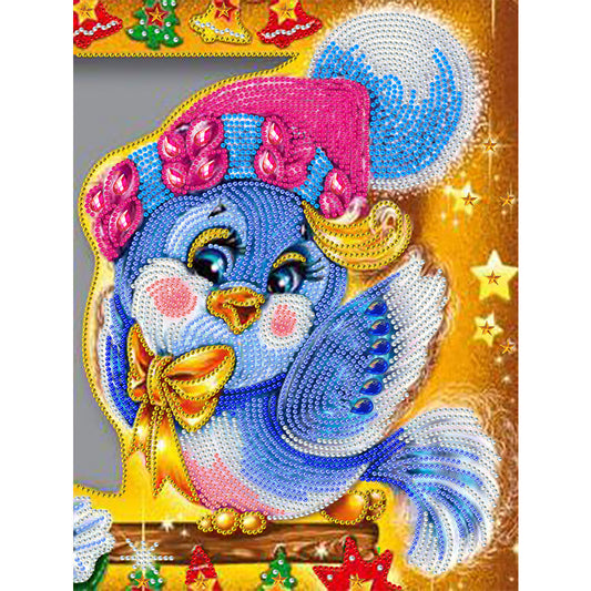 Animals In Christmas Mood - Festive Birds - Special Shaped Drill Diamond Paiting 30*40CM