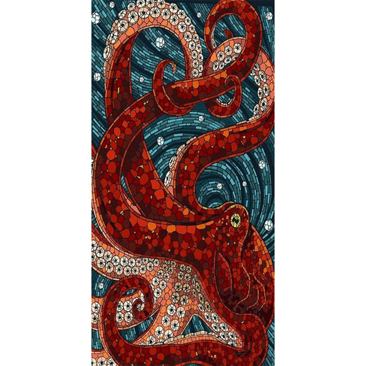 Glass Mosaic Octopus - Full Round Drill Diamond Painting 40*80CM