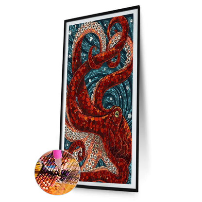 Glass Mosaic Octopus - Full Round Drill Diamond Painting 40*80CM