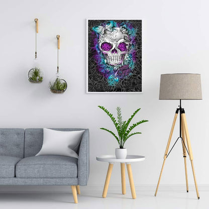 Rose Skull - Full Round Drill Diamond Painting 50*60CM