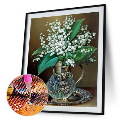 Lily Of The Valley Bouquet 30*40CM(Canvas) Full Round Drill Diamond Painting