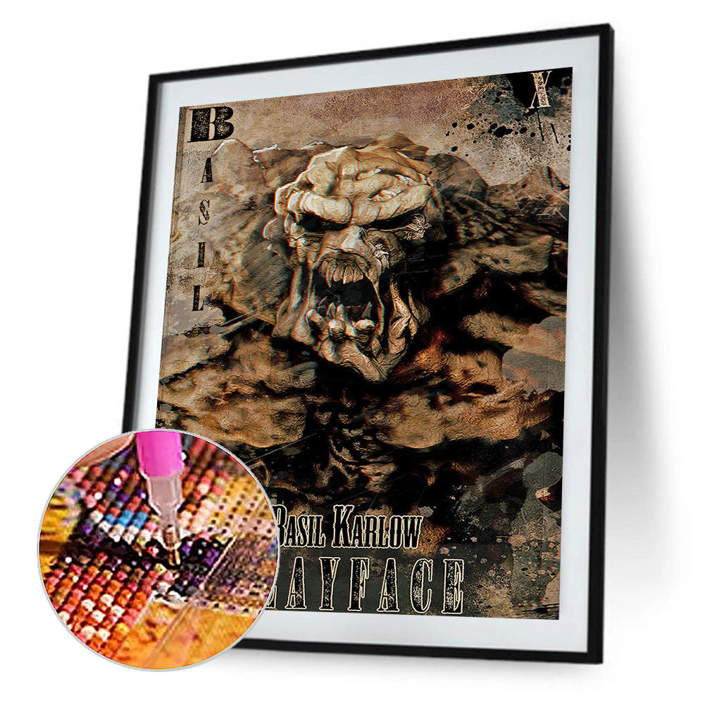 Mud Face - Full Round Drill Diamond Painting 30*40CM