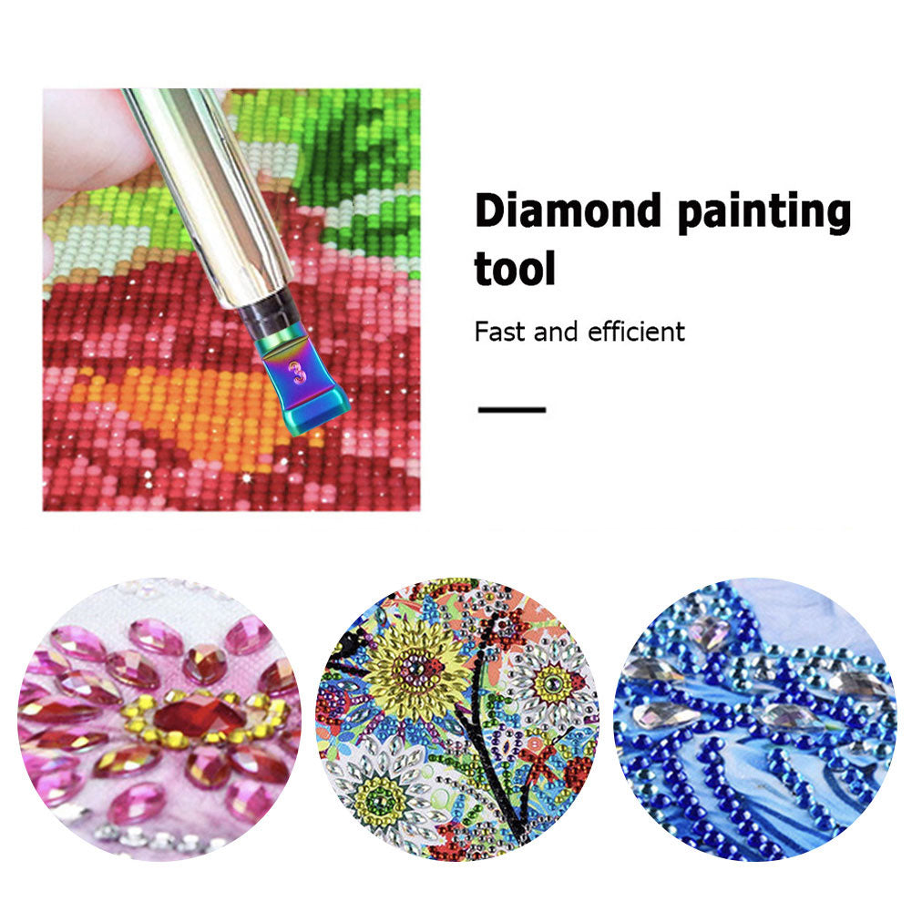 Diamond Drawing Tool Point Drill Pen Tip (DIY Color Stainless Steel Tip Metal)