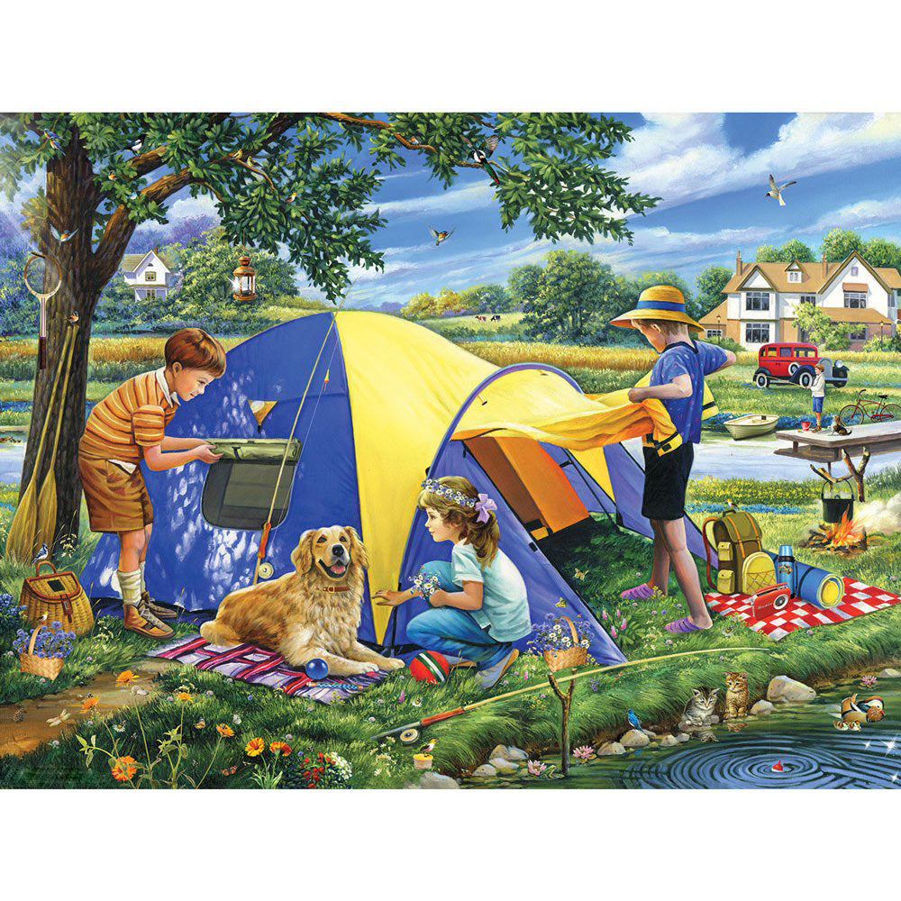 Picnic Kids - Full Round Drill Diamond Painting 40*30CM