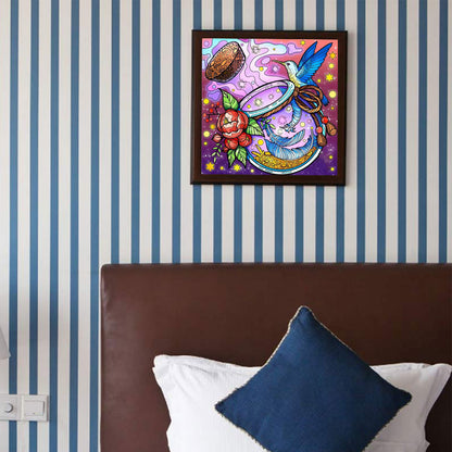 Colorful Flower Bottle - Full Round Drill Diamond Painting 30*30CM