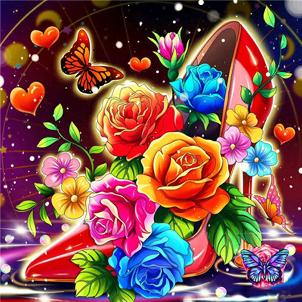 Colorful High Heels - Full Round Drill Diamond Painting 30*30CM