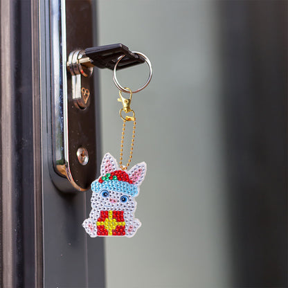 DIY Diamond Painting Keychain 5pcs (Double-Sided Diamond Paste)