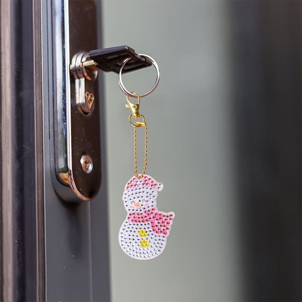 DIY Diamond Painting Keychain 5pcs (Double-Sided Diamond Paste)