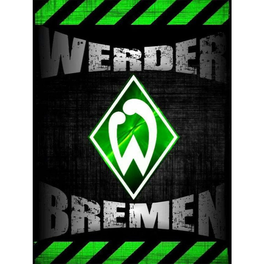 Werder Bremen Football Club Logo - Full Round Drill Diamond Painting 30*40CM