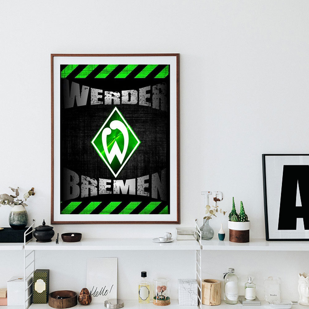 Werder Bremen Football Club Logo - Full Round Drill Diamond Painting 30*40CM