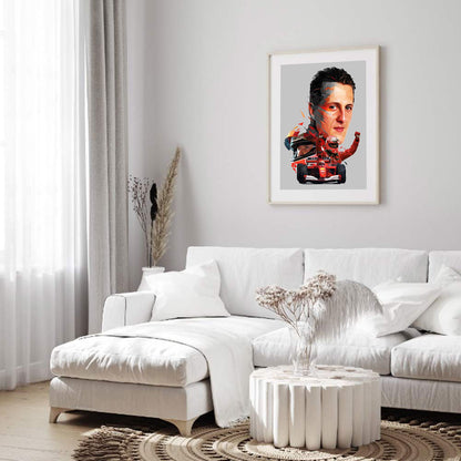 German Racing Driver Michael Schumacher - Full Round Drill Diamond Painting 30*40CM