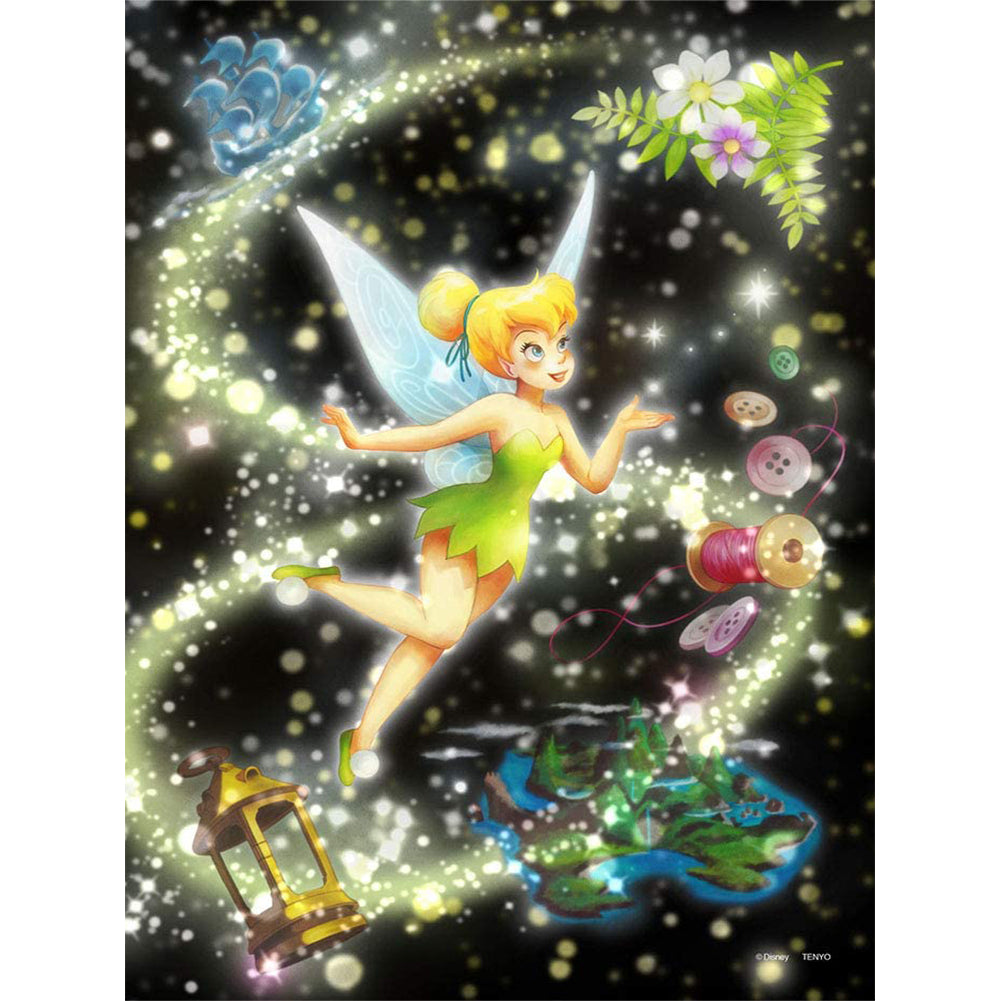 Wonderful Fairy Tinkerbell - Full Round Drill Diamond Painting 30*40CM