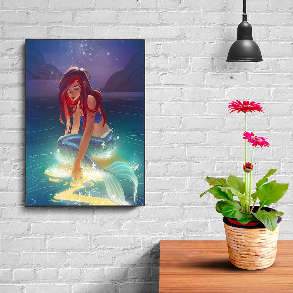 Mermaid Character Series - Full Round Drill Diamond Painting 30*40CM
