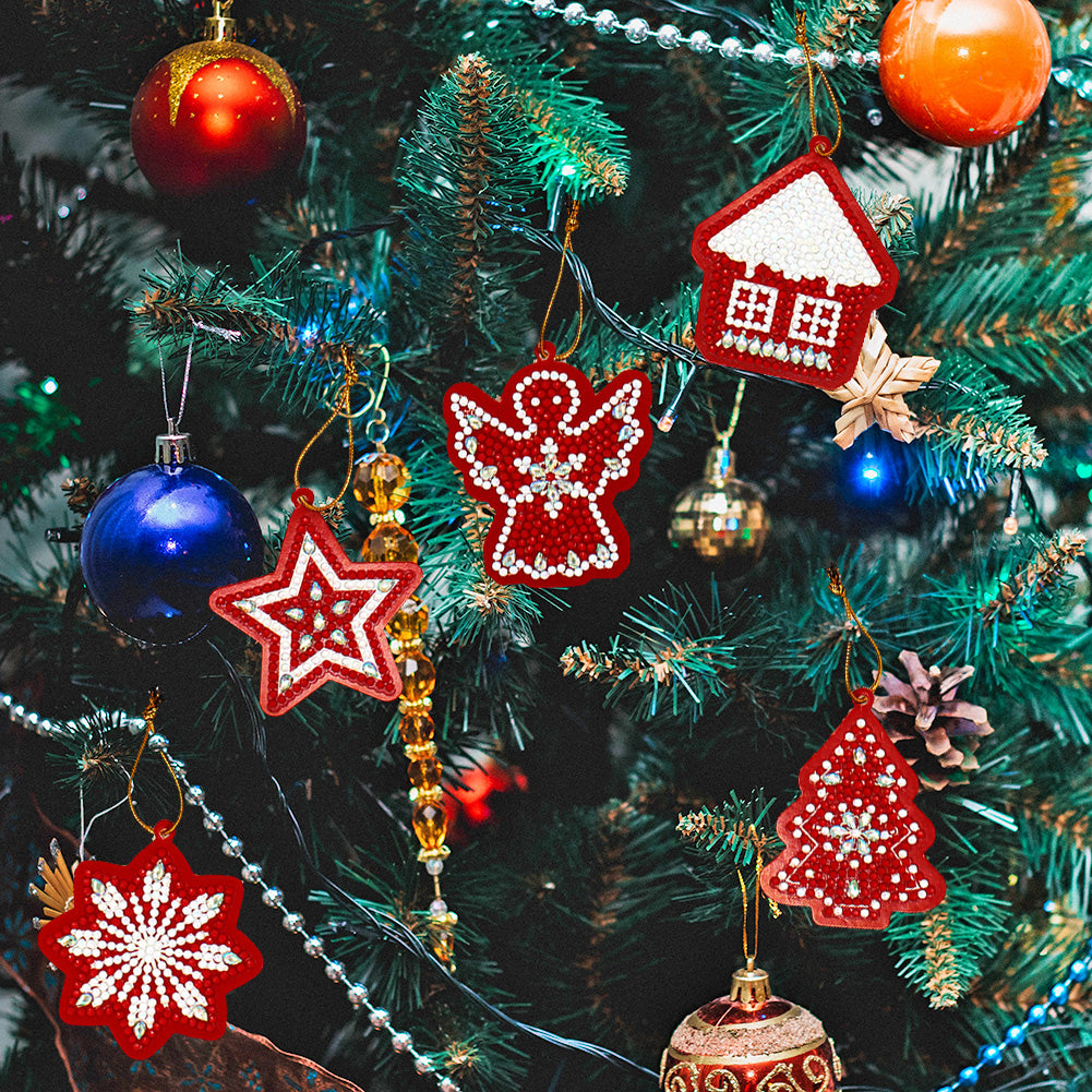 Festive Ornaments (Single Sided Shaped Diamonds)