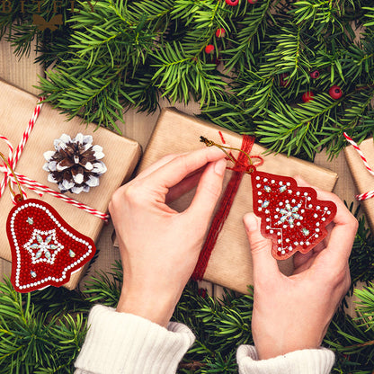 Festive Ornaments (Single Sided Shaped Diamonds)