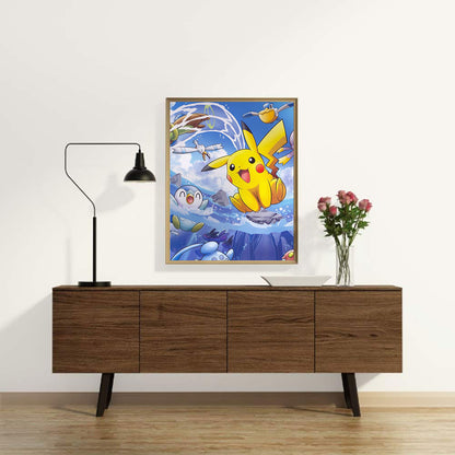 Pikachu - Full Round Drill Diamond Painting 40*50CM