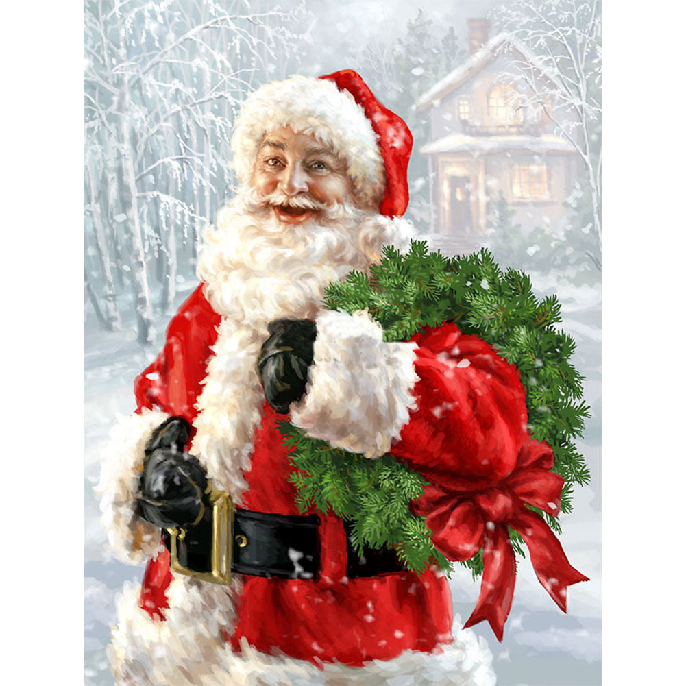 Santa Claus - Full Round Drill Diamond Painting 30*40CM