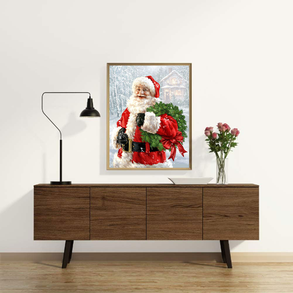 Santa Claus - Full Round Drill Diamond Painting 30*40CM