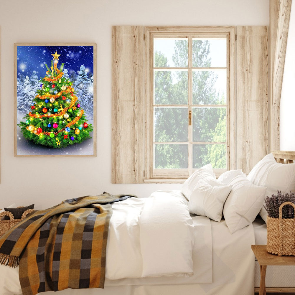 Christmas Tree - Full Round Drill Diamond Painting 50*60CM