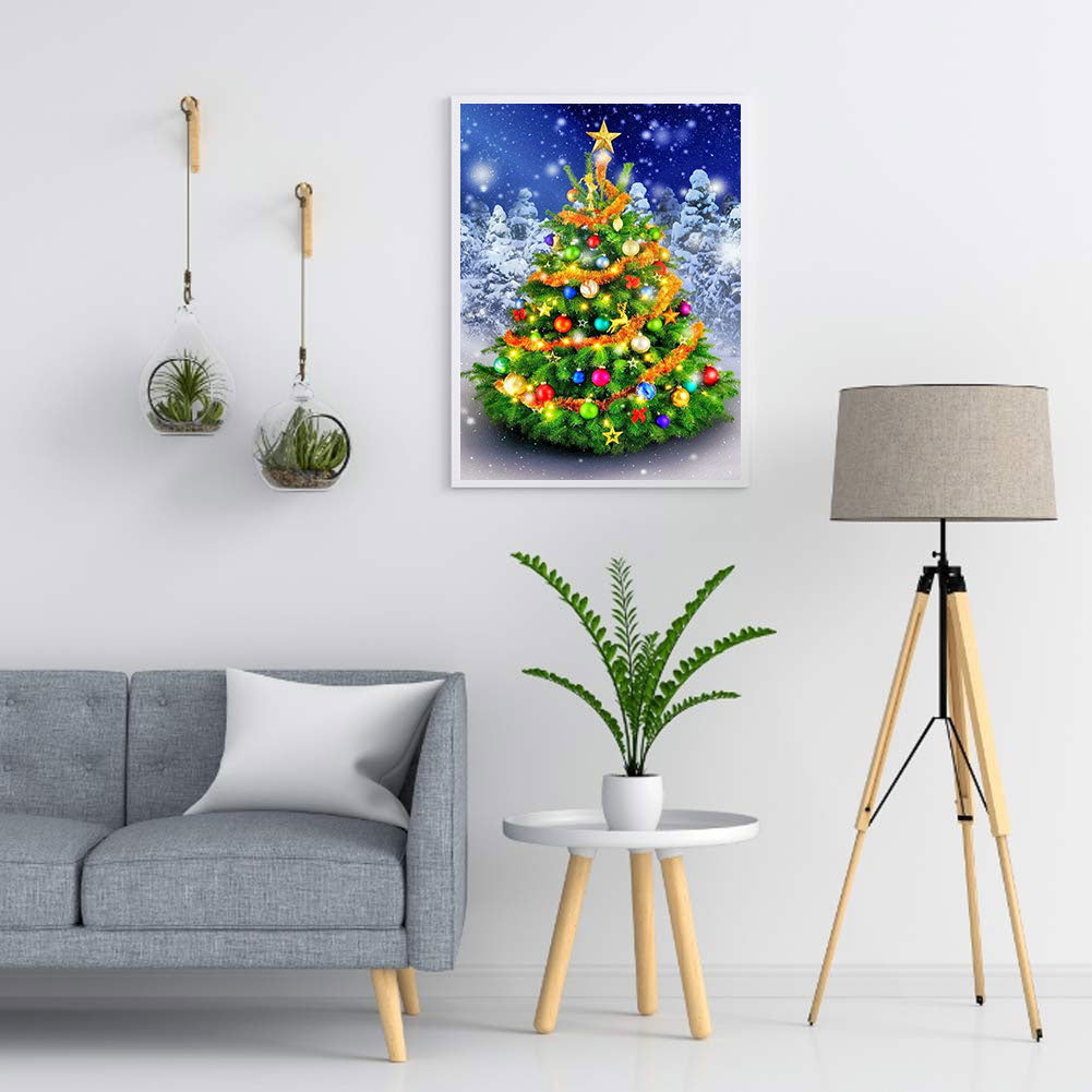 Christmas Tree - Full Round Drill Diamond Painting 50*60CM