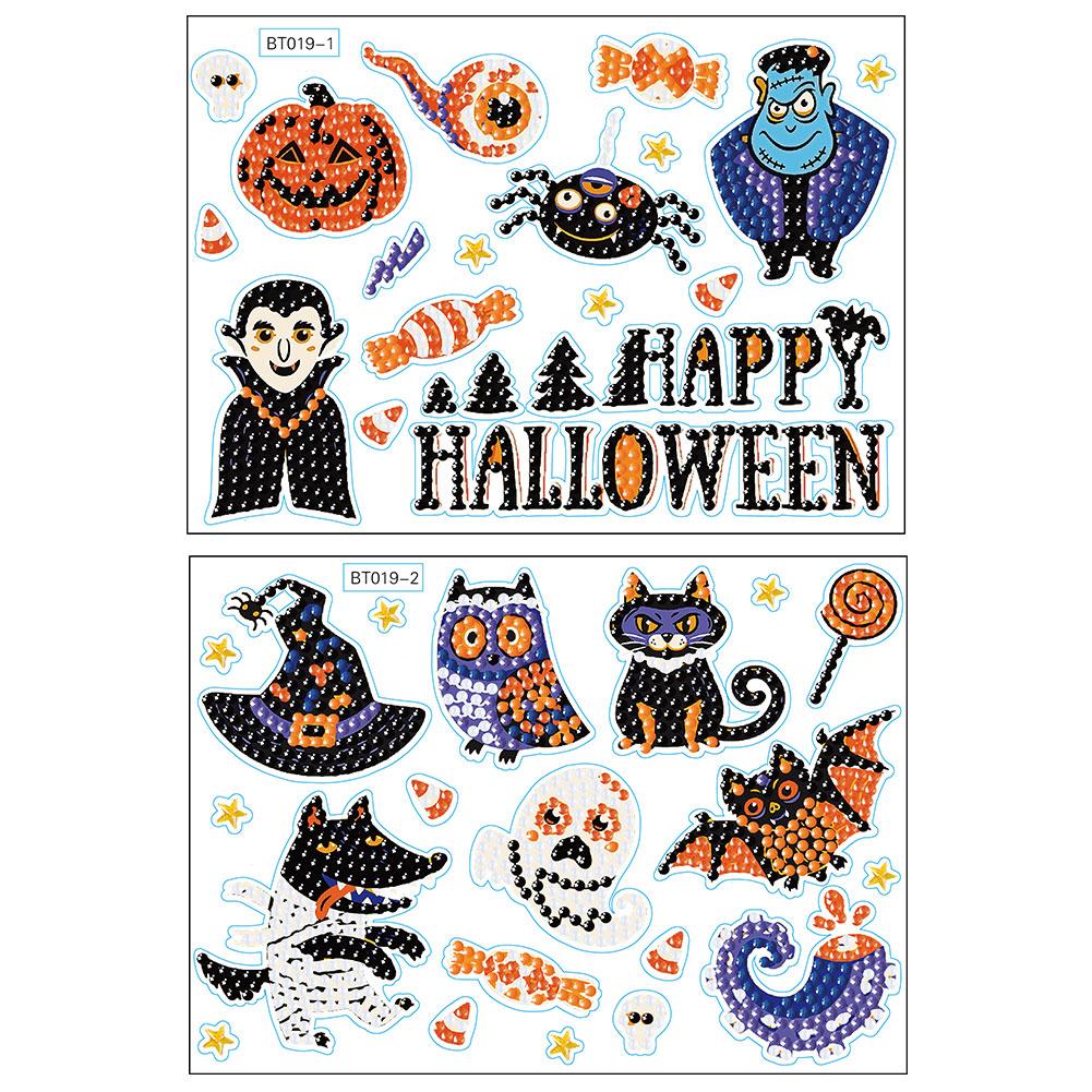 Diamond Painting Random Stickers Halloween Home Decor Two Small Sheets (BT019)