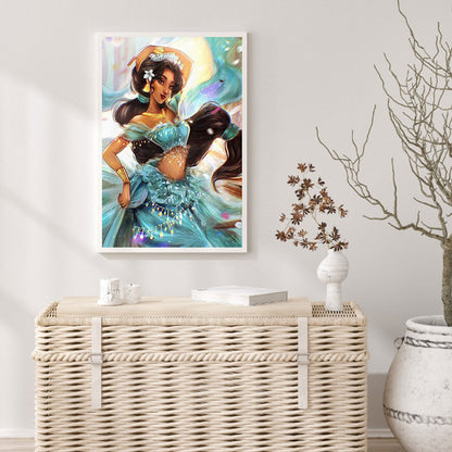 Cartoon Girl - Full Round Drill Diamond Painting 40*60CM