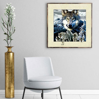 Wolf Pack - Full Round Drill Diamond Painting 50*50CM