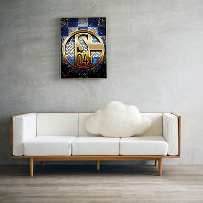Schalke 04 Football Team Logo - Full Round Drill Diamond Painting 30*40CM