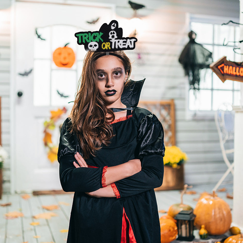 DIY Point Drill Halloween Head Band Halloween Party Photo Props Hair Decor