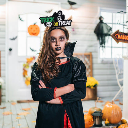 DIY Point Drill Halloween Head Band Halloween Party Photo Props Hair Decor