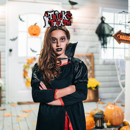 DIY Point Drill Halloween Head Band Halloween Party Photo Props Hair Decor