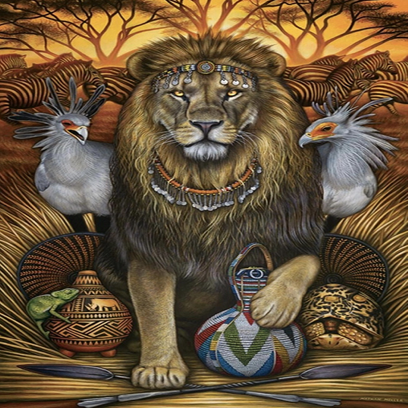 Prairie King - Full Round Drill Diamond Painting 40*50CM