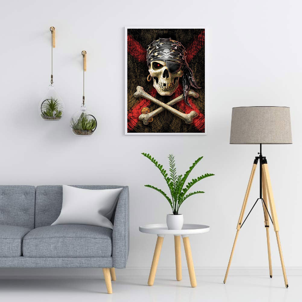 Skeleton Pirate - Full Round Drill Diamond Painting 30*40CM