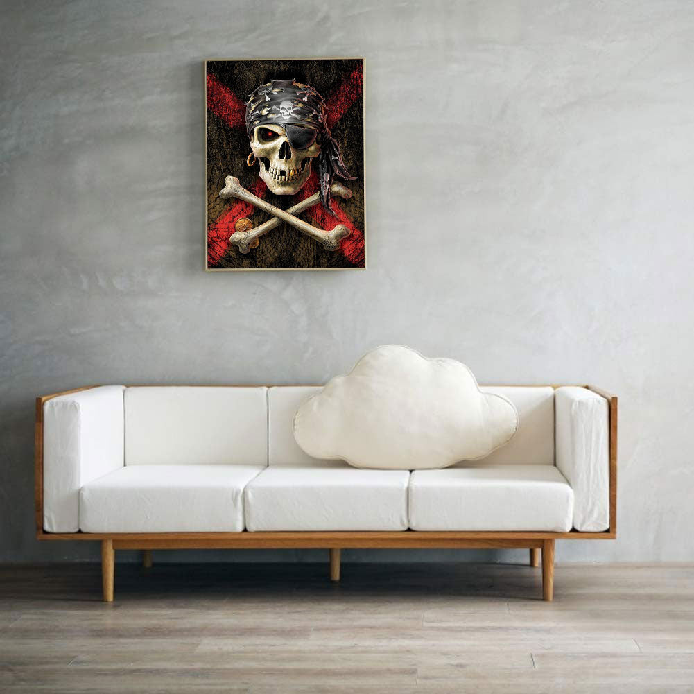 Skeleton Pirate - Full Round Drill Diamond Painting 30*40CM