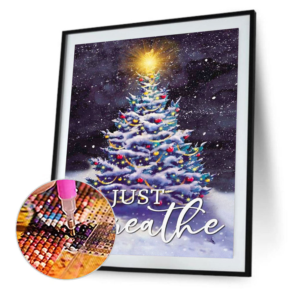 Christmas Tree - Full Round Drill Diamond Painting 30*40CM