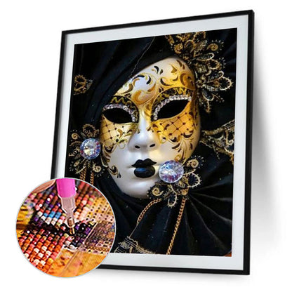 Mask Woman - Full Round Drill Diamond Painting 40*50CM