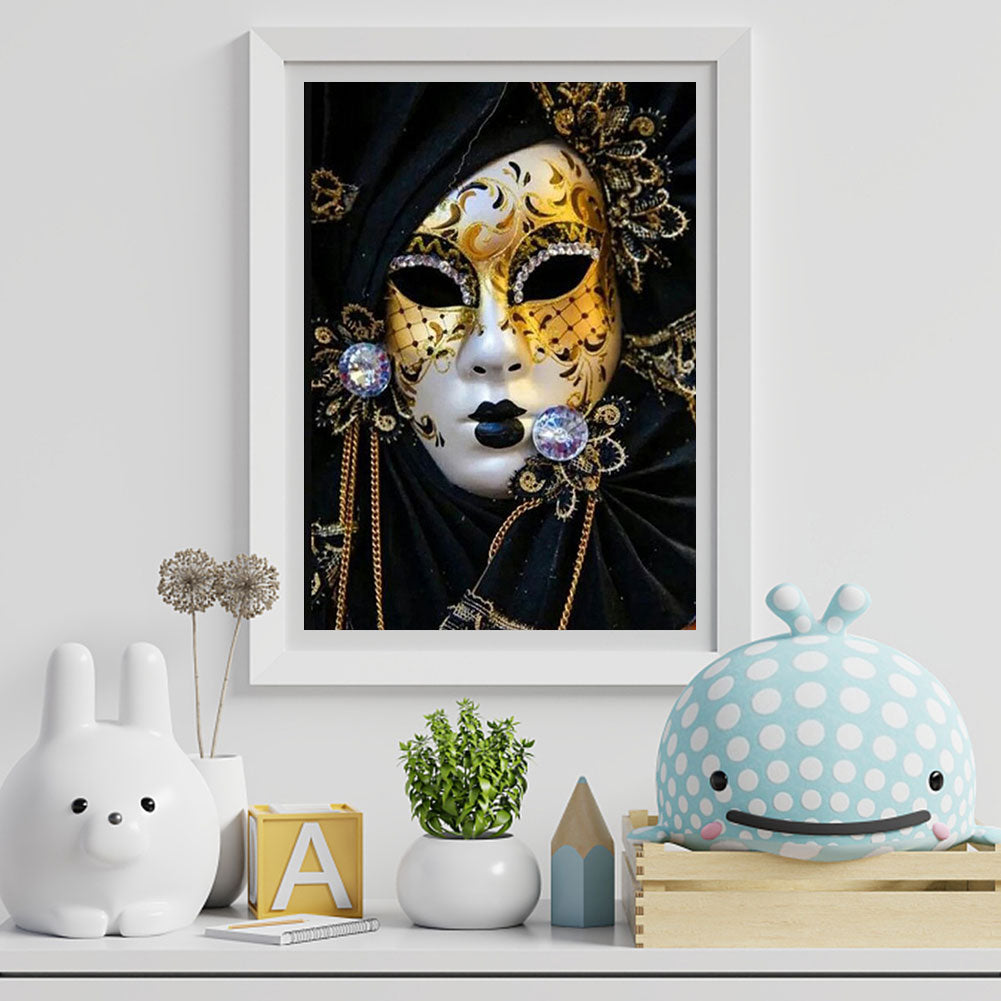Mask Woman - Full Round Drill Diamond Painting 40*50CM