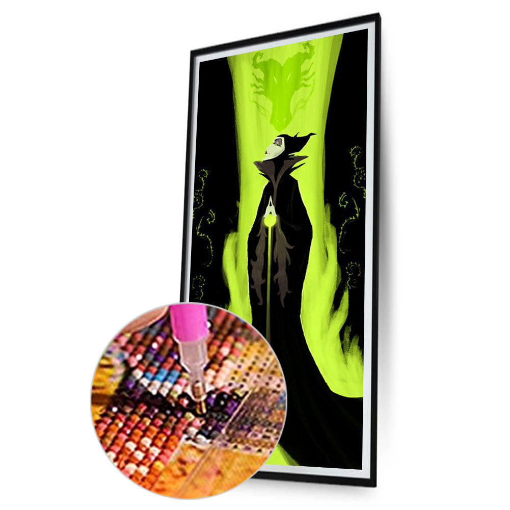 Maleficent Witch - Full Round Drill Diamond Painting 30*70CM