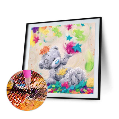 Cartoon Bear - Full Round Drill Diamond Painting 40*40CM