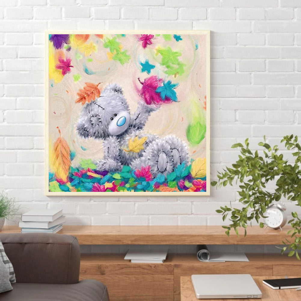 Cartoon Bear - Full Round Drill Diamond Painting 40*40CM