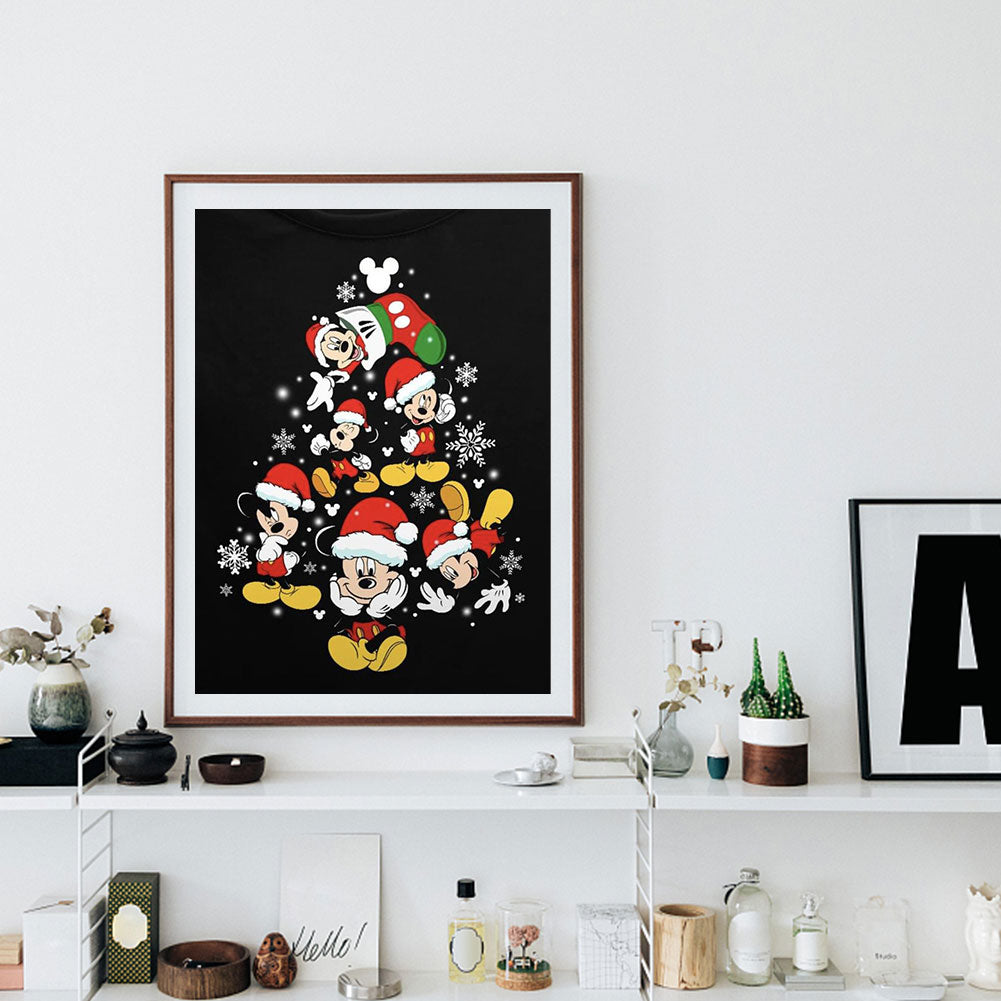 Christmas Disney Mickey - Full Round Drill Diamond Painting 30*40CM