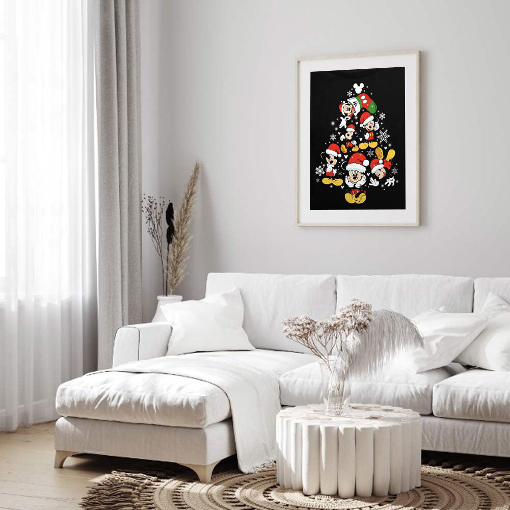 Christmas Disney Mickey - Full Round Drill Diamond Painting 30*40CM