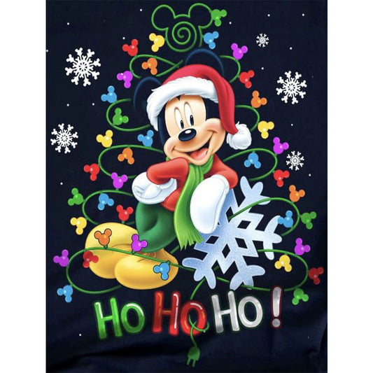 Christmas Disney Mickey - Full Round Drill Diamond Painting 30*40CM