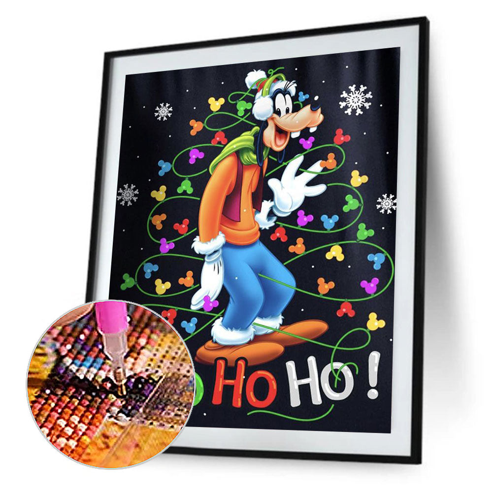 Christmas Disney Goofy Dog - Full Round Drill Diamond Painting 30*40CM