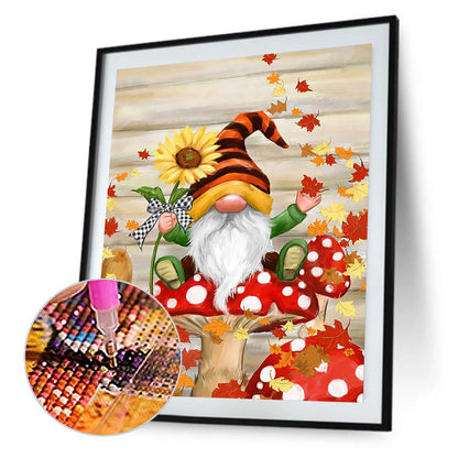 Fall Mushroom Goblin 30*40CM(Canvas) Full Round Drill Diamond Painting