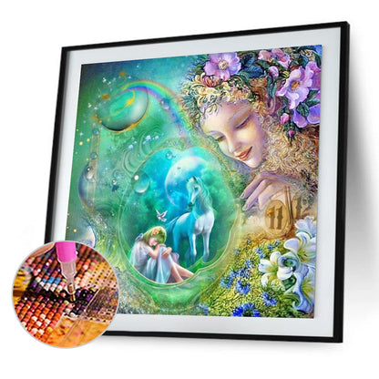 Water Ball Bubble Flower Fairy - Full Square Drill Diamond Painting 30*30CM